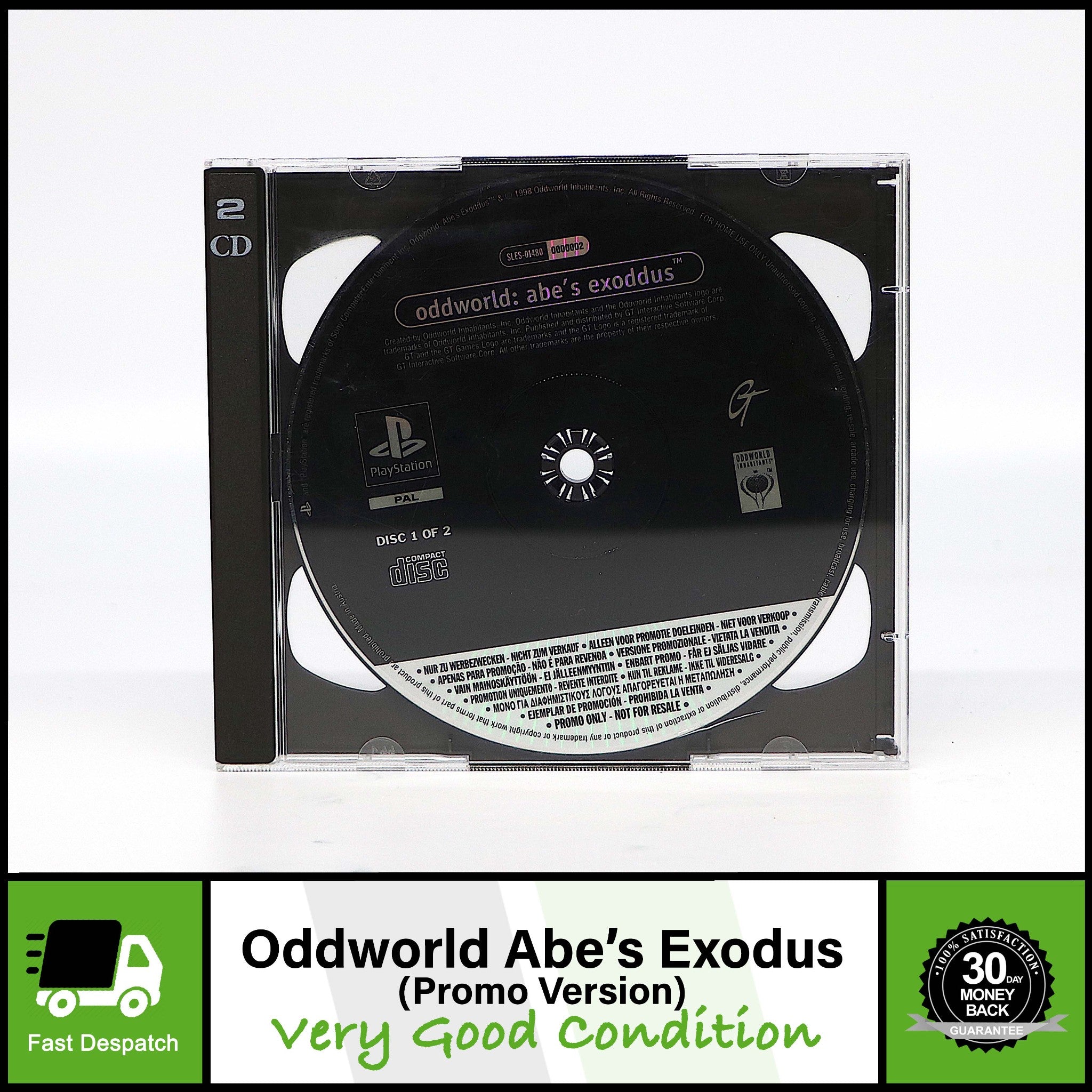 Oddworld Abe's Exoddus | Sony PS1 Game | Promo Version | Collectable Condition