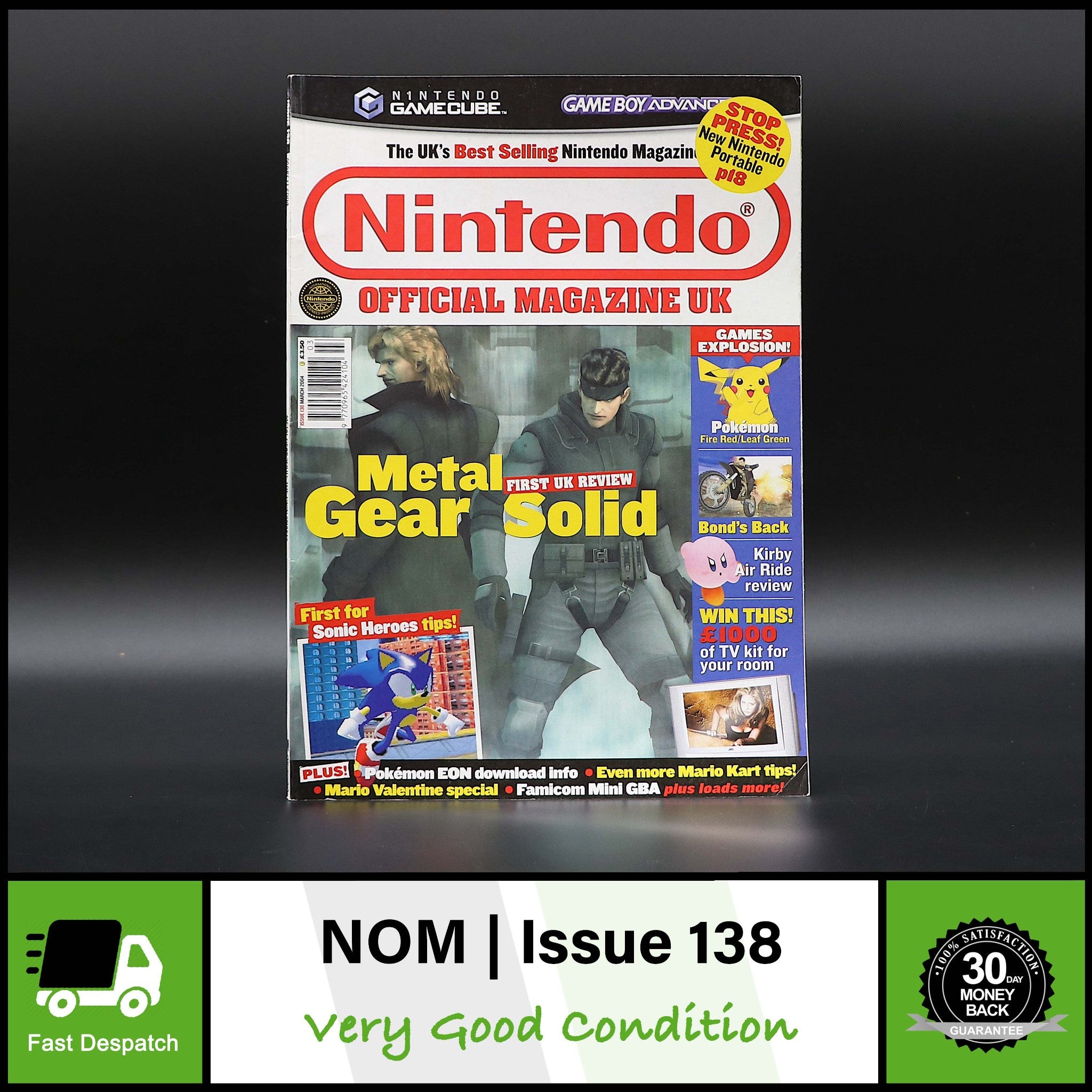 Official Nintendo Magazine NOM UK | Issue 138 Mar 2004 | Metal Gear Solid