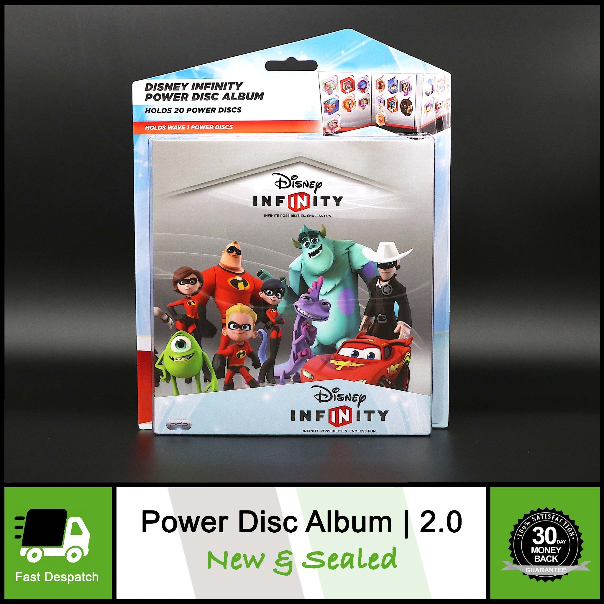 Disney Infinity Album Folder Holder for Power Up Discs Pods | Wave 1 | New