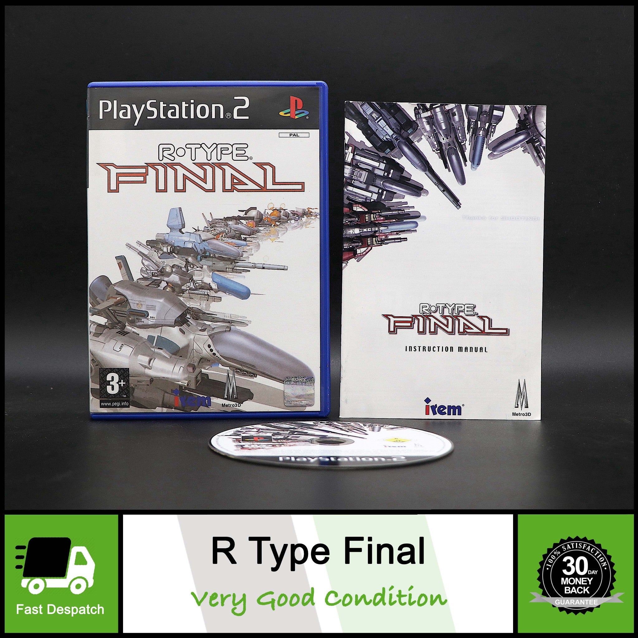 R-Type Final | Sony Playstation PSTWO PS2 Game | Very Good Condition!