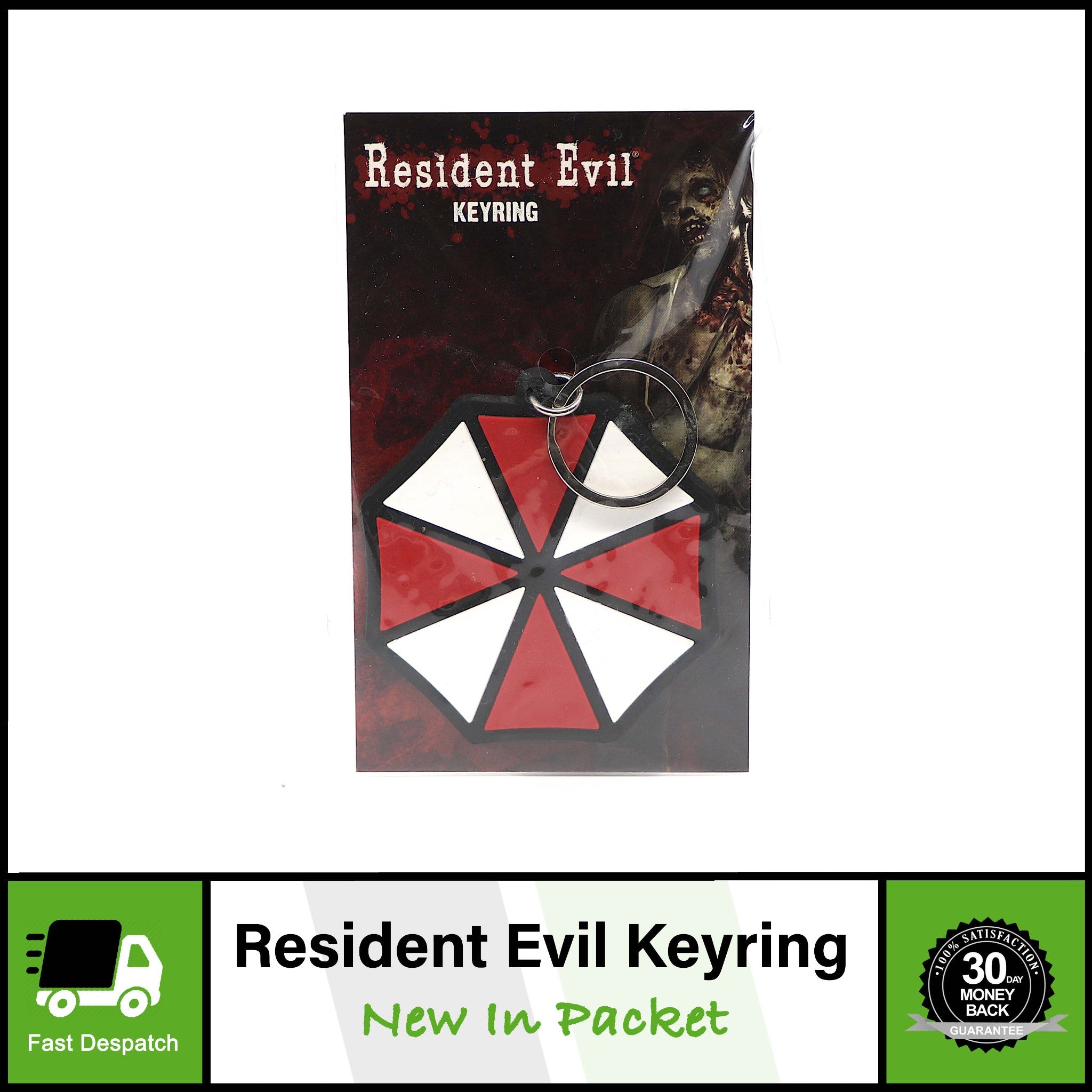Resident Evil | Umbrella Promo Rubber Keyring Keychain | Capcom | New