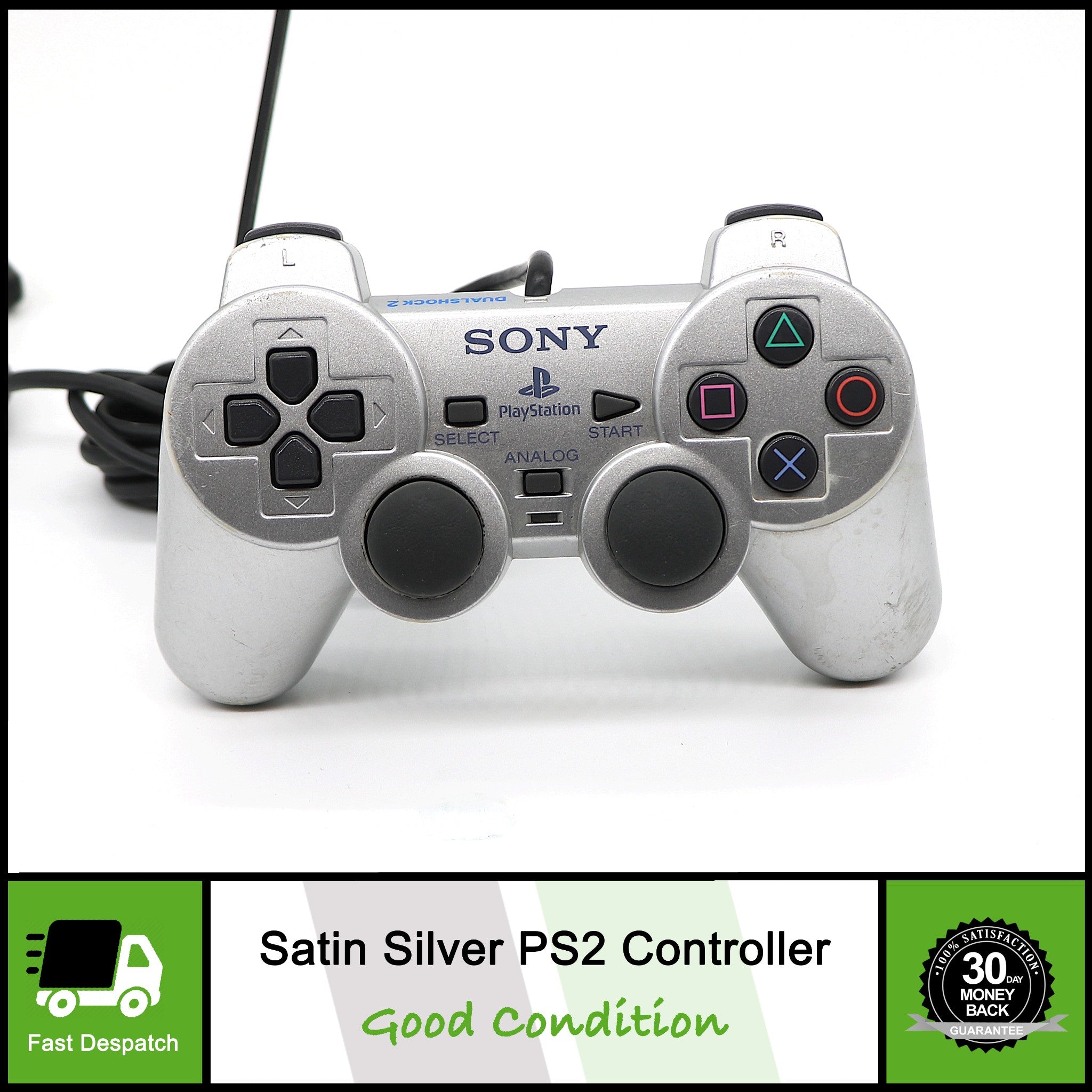 Sony Dualshock Sony Ps2 Controller Original Silver Original
