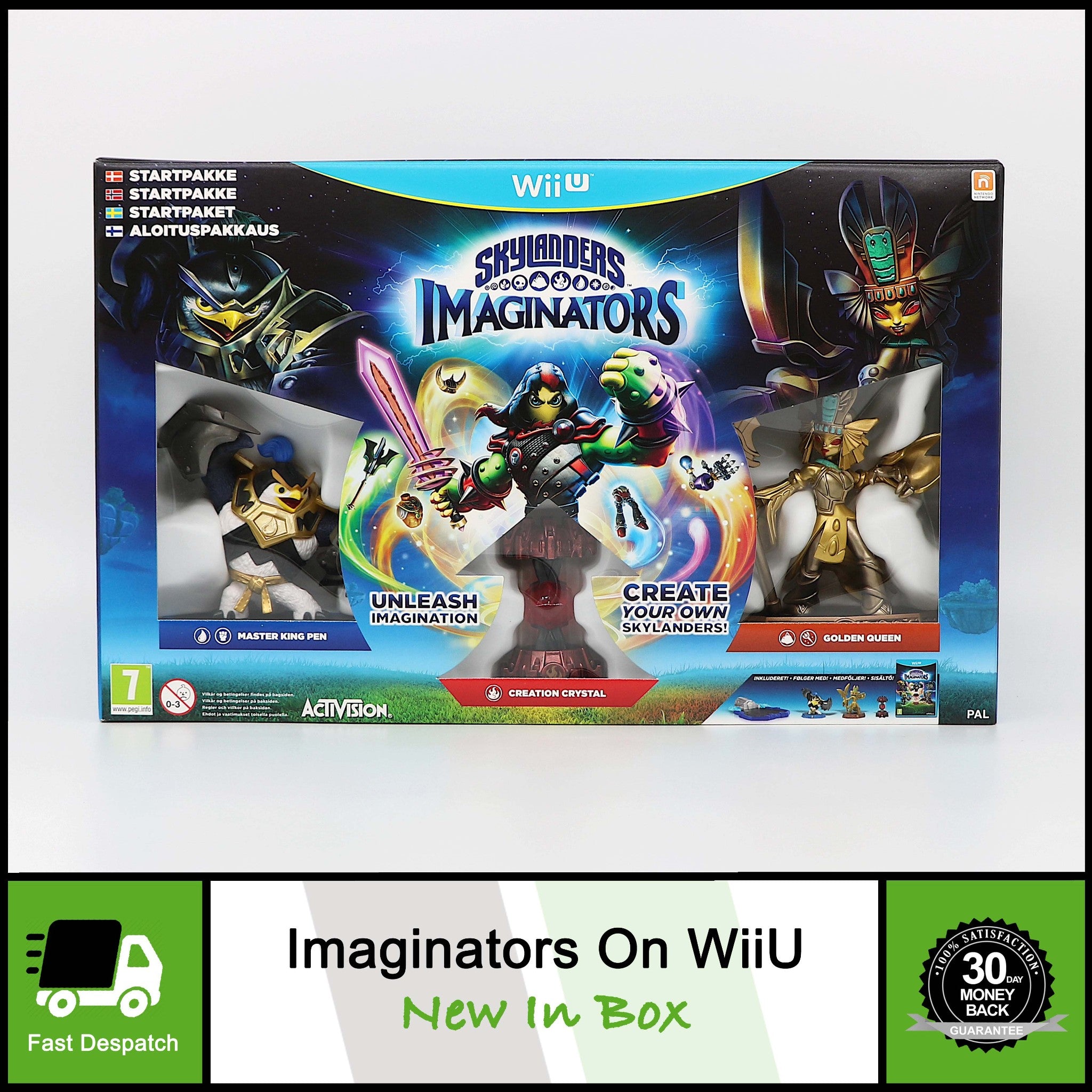 Skylanders Imaginators | Wii U | Master King Pen Golden Queen Creation Crystal