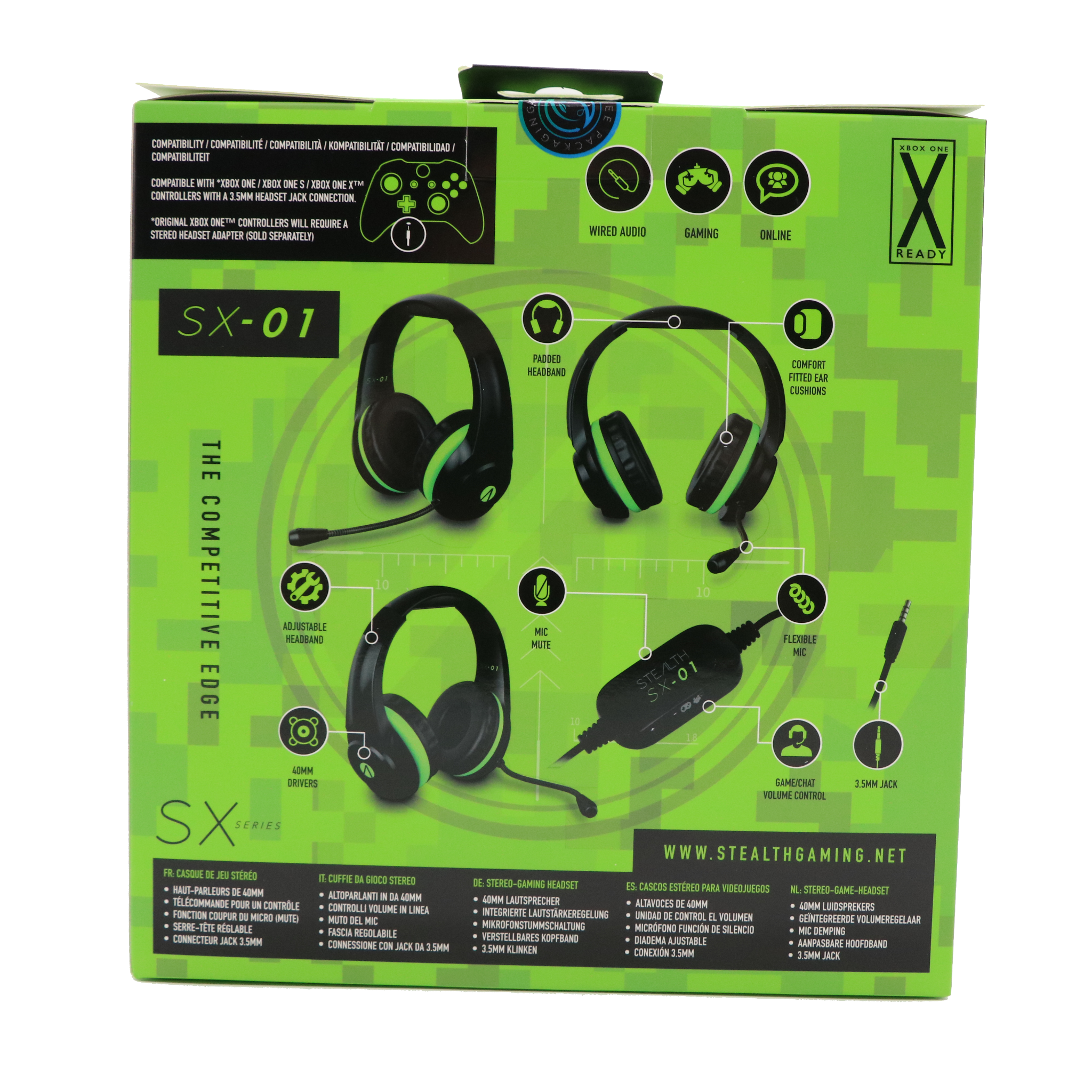 Stealth SX-01 Wired Stereo Gaming Headset Microsoft For Xbox One/S/X P –  InSpireVideoGames