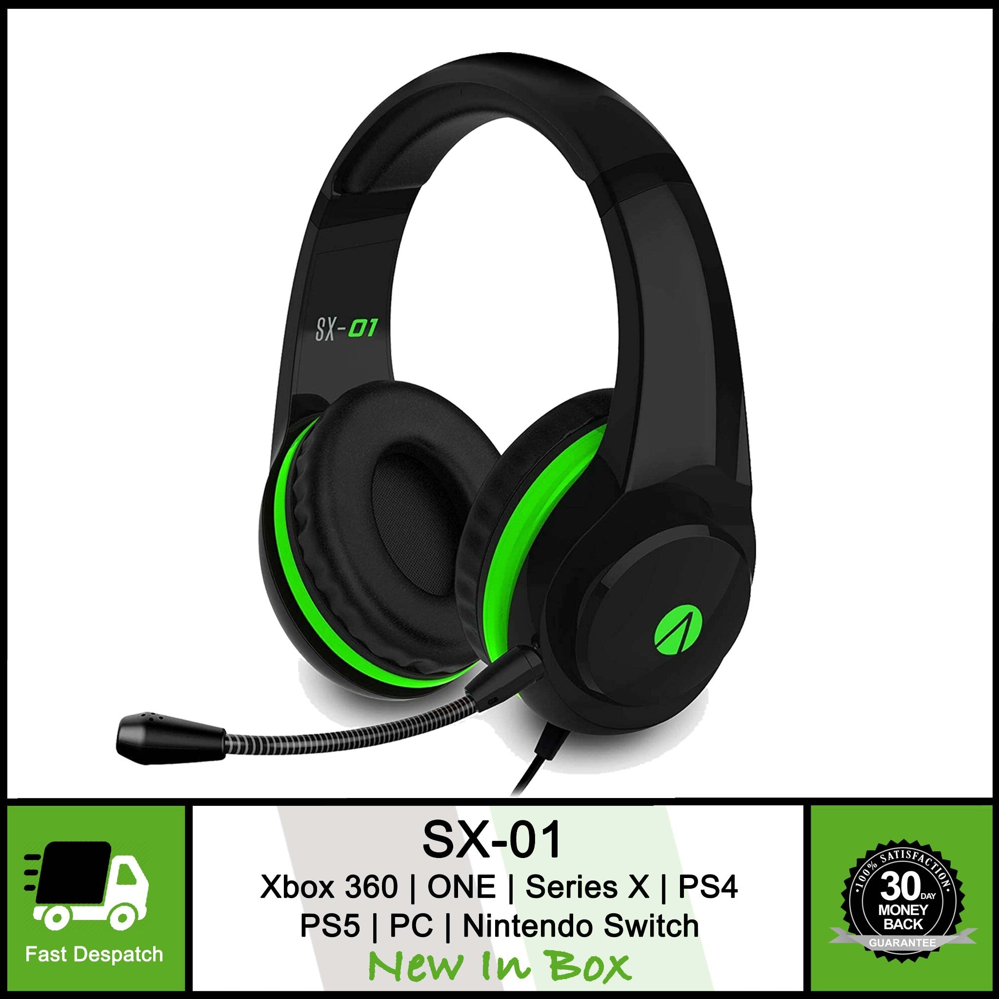 Stereo InSpireVideoGames P Wired SX-01 Xbox For Headset One/S/X – Microsoft Stealth Gaming