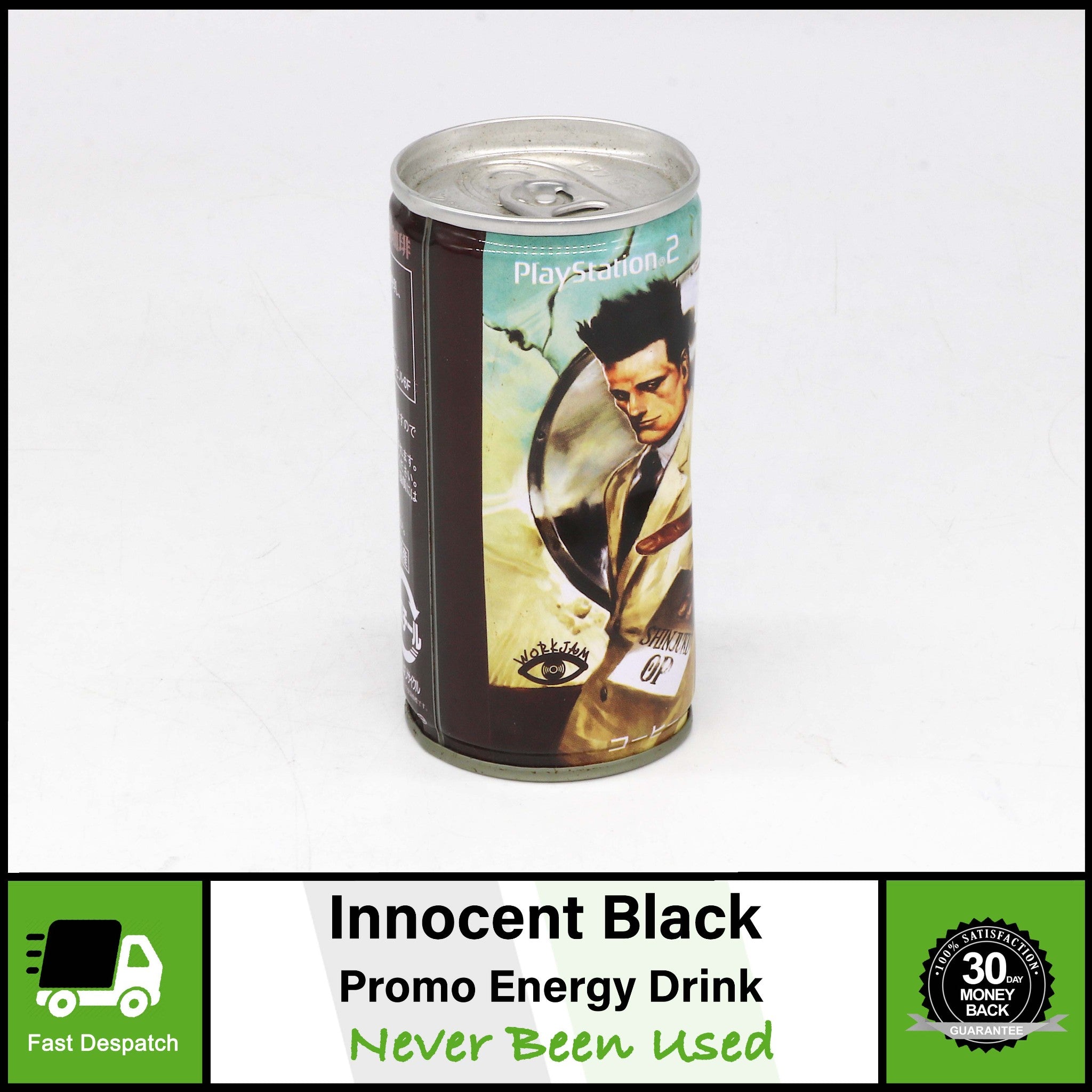 Tantei Jinguuji Saburou Innocent Black Promo Energy Drink | Sony PS2 Game