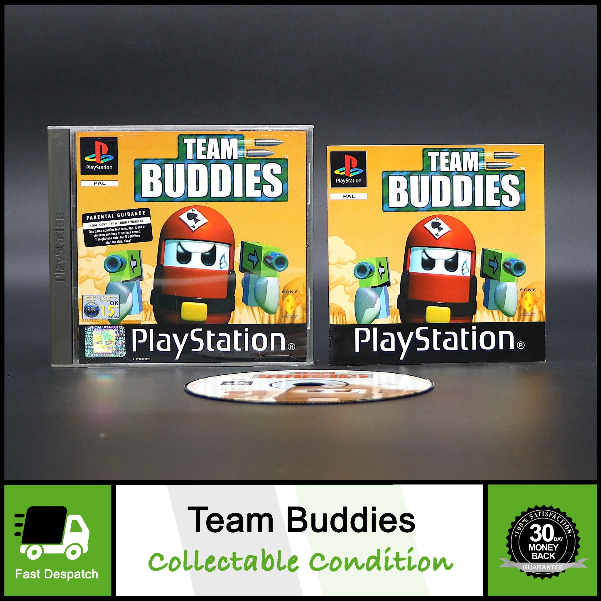 Team Buddies | Sony Playstation PSONE PS1 Game | Collectable Condition!