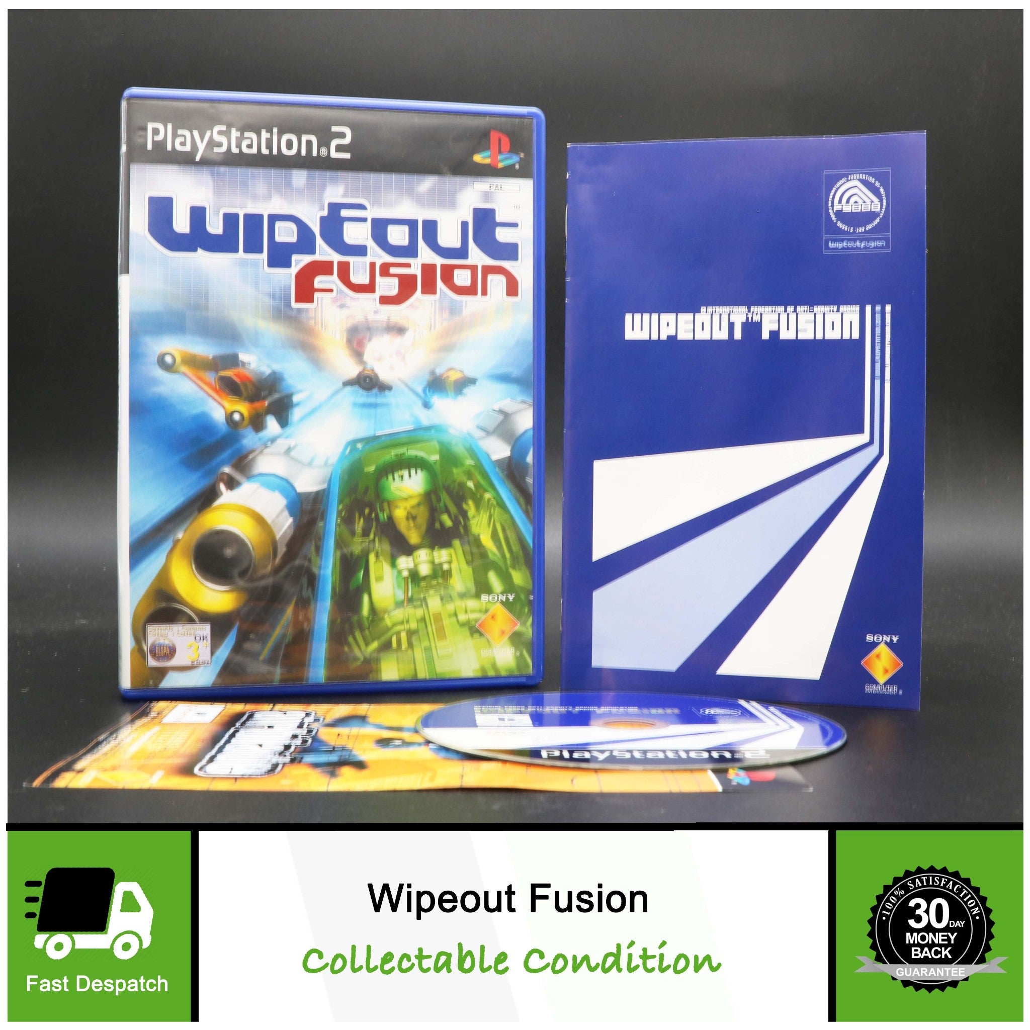 Wipeout Fusion | Sony Playstation 2 PS2 PSTWO Game | Collectable Condition